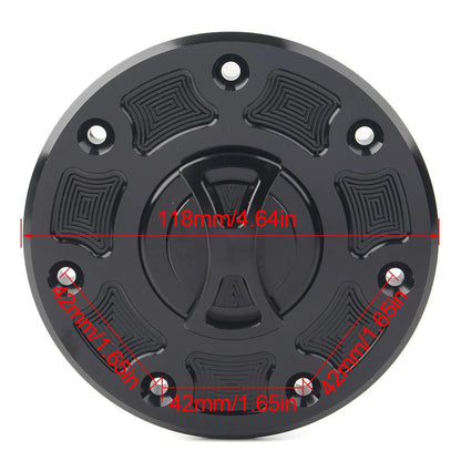 Fuel Gas Tank Cap Cover For Kawasaki NINJA 500 ZX-6 ZX-7 ZX-9 ZRX-1100 gold