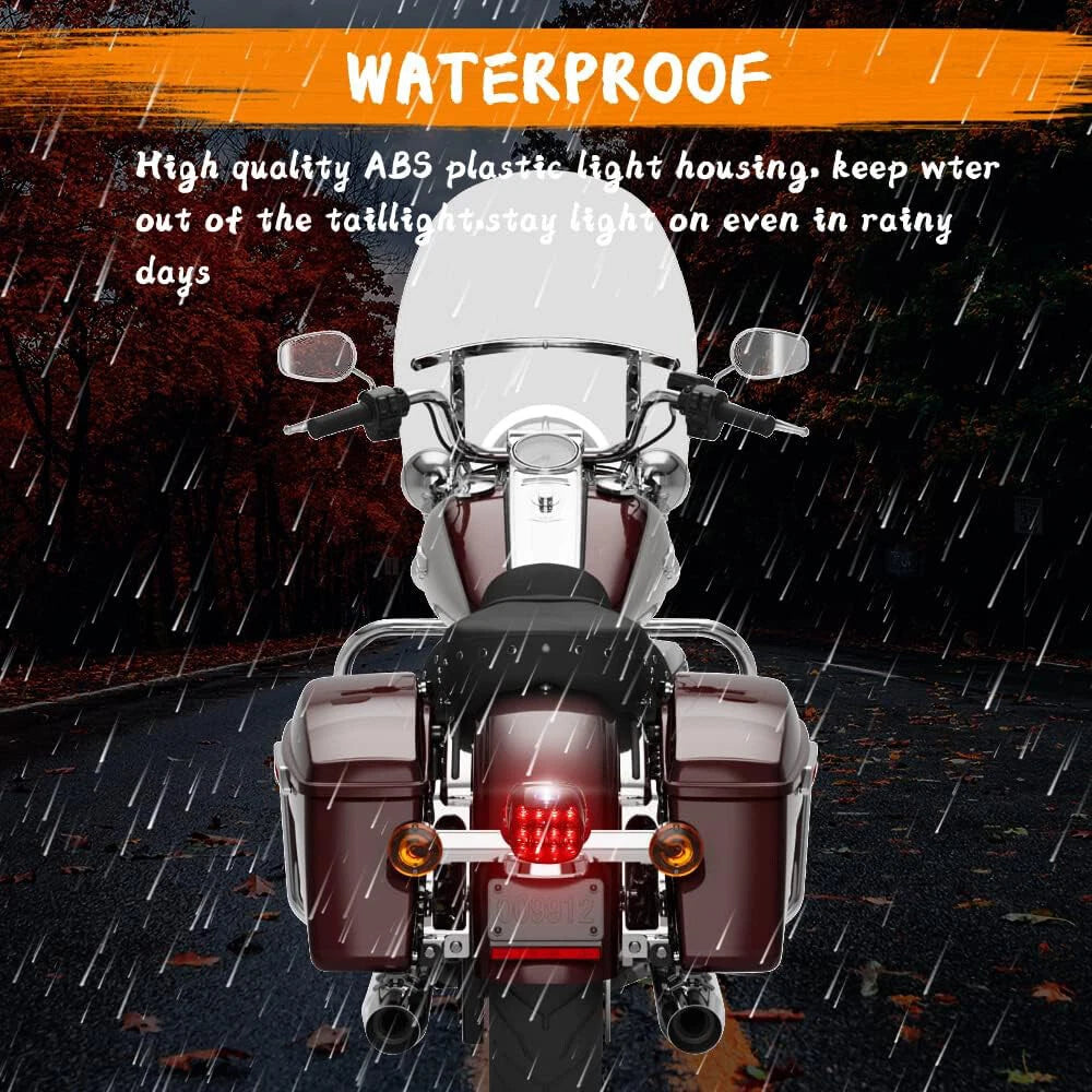LED Brake Tail Light For Harley Touring Road King Glide Dyna Sporster XL Softail