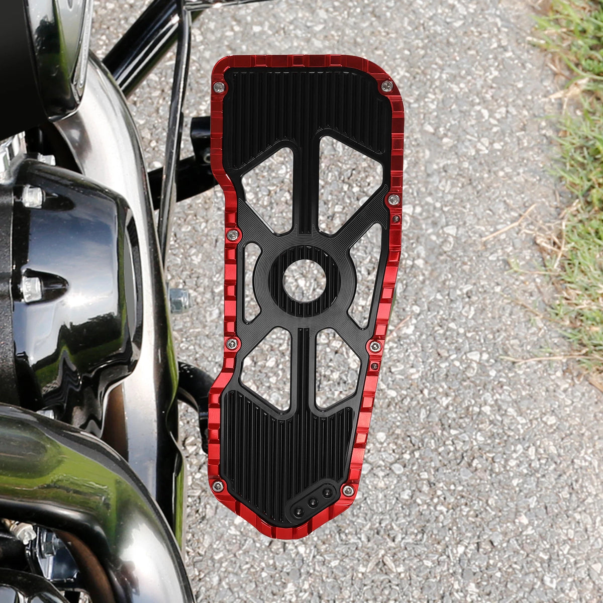 Driver Floorboards Footboards &10mm Rear FootPegs For Harley Electra Glide 09-Up