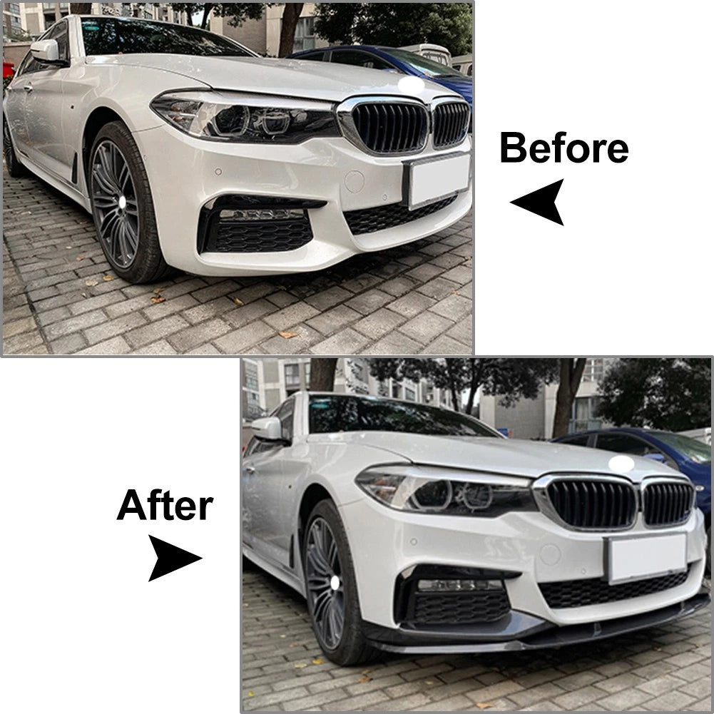 US Front Bumper Lip Side Splitter Cover For BMW 5 Series G30 G31 M Sport 17-2020