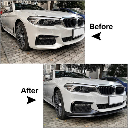 US Front Bumper Lip Side Splitter Cover For BMW 5 Series G30 G31 M Sport 17-2020