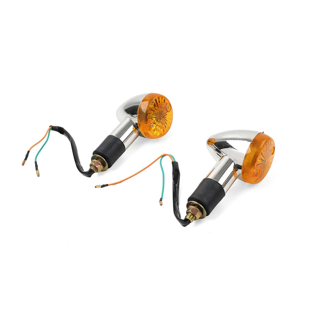 2x Amber Turn Signal Lights 10mm For Suzuki Boulevard C109R C50 C90 S 40 50 US