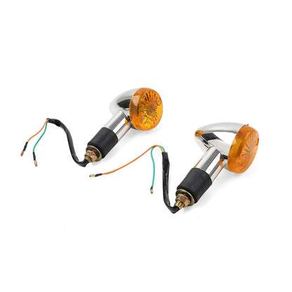 2x Amber Turn Signal Lights 10mm For Suzuki Boulevard C109R C50 C90 S 40 50 US