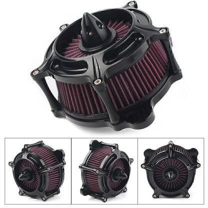 Turbine Air Cleaner Spike Intake Filter For Harley Softail 1993-15 Touring Dyna