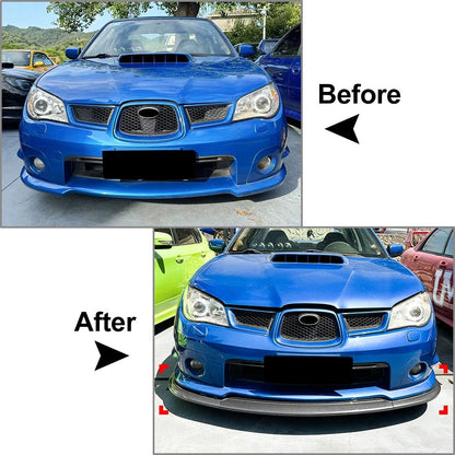 ABS Front Bumper Lip Spoiler Body Kit For Subaru Impreza WRX STI 2006-2007