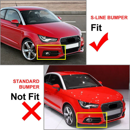 Honeycomb Front Bumper Fog Light Grille Black Fit AUDI A1 8X 2011-2014 US