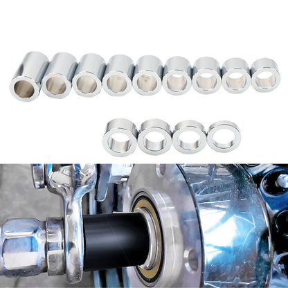 Chrome Wheel Axle Spacer Kit ID 3/4" OD 1 1/8" Fit Harley Softail Dyna Road King