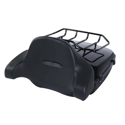 Chopped Trunk Backrest Rack Base Plate Fit For Harley Street Road Glide 2014-Up