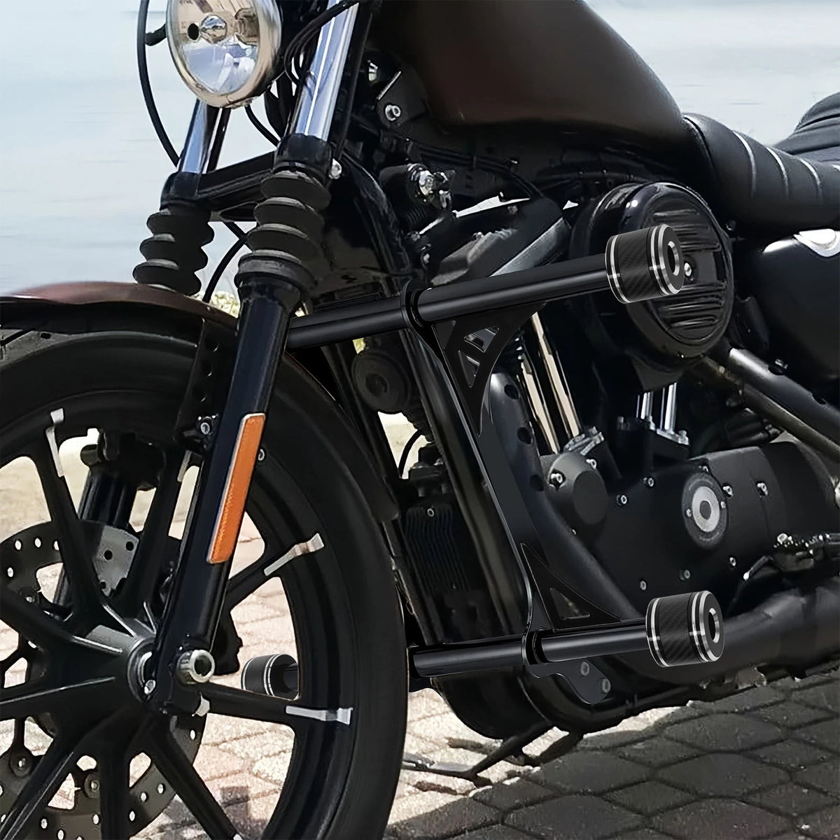 Engine Guard Crash Bar Fit For Harley Sportster XL883 XL1200 Custom 48 72 04-22