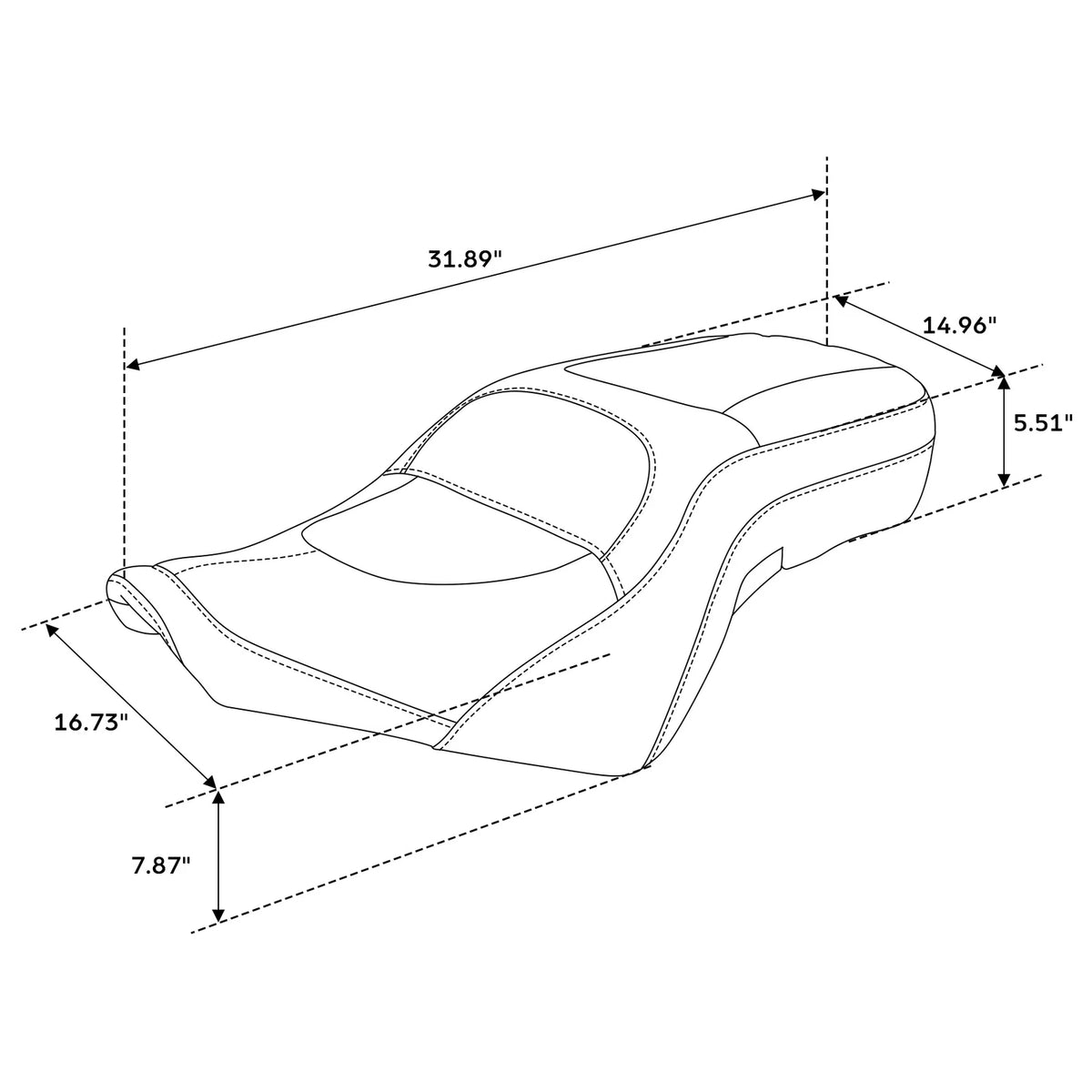Driver & Passenger Seat 2-up Fit For BMW R18 B R18 Transcontinental 20-24 23 22