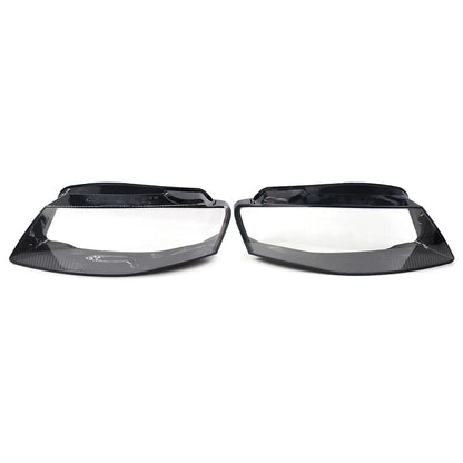 Headlight Lens Shell Cover Lampshade For Audi A4 B8 2009-2012 Transparent Pair