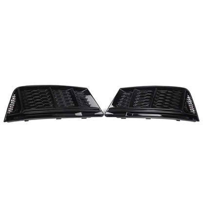 Front Bumper Lower Grill Fog Light Grille For Audi A4 B9 2016-2018