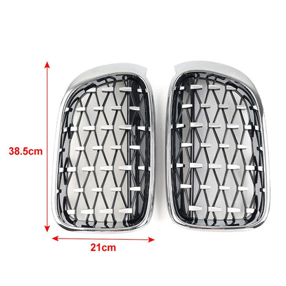 1 Pair Front Bumper Kidney Grille For BMW X3 F25 X4 F26 2014-2017