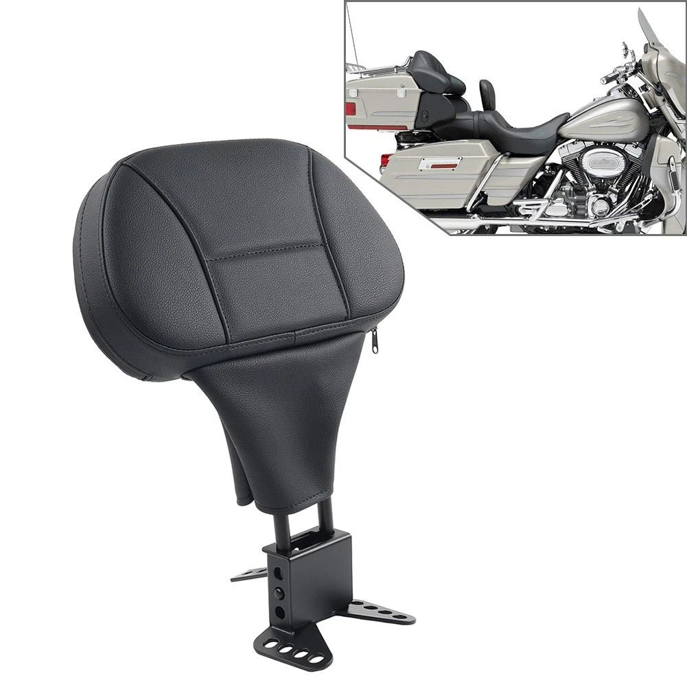 Adjustable Driver Rider Backrest Pad For Harley Touring Glide Road King 1988-08