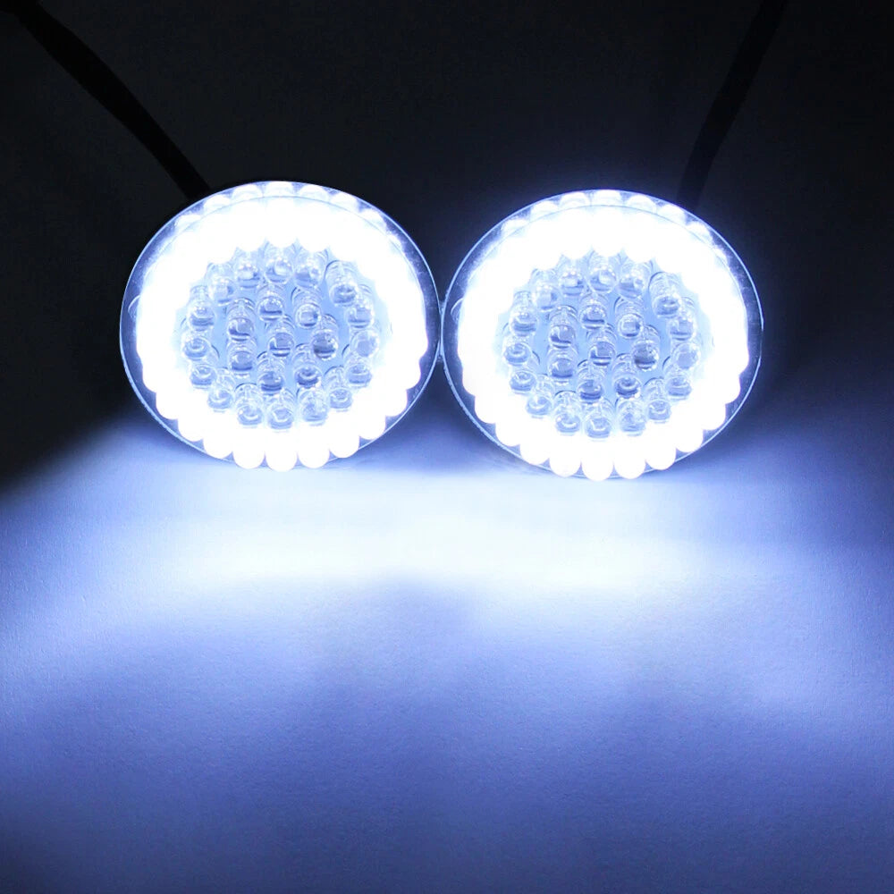 2" LED Turn Signals Blinker Light 1157 For Harley Touring Road King Street Glide