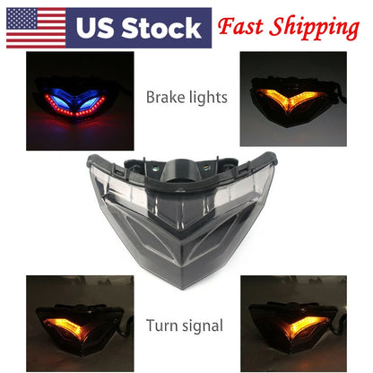 LED Brake Tail Light Rear Turn Signal Lamp For Kawasaki Ninja 250R 300 2013-17