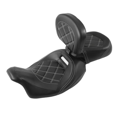 Driver & Passenger Seats Rider Backrest Fit For Harley Street Road Glide 2009-23