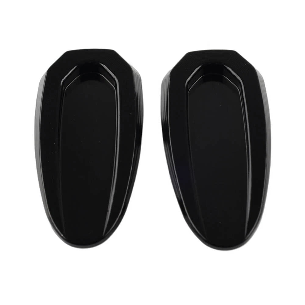Pair Rearview Mirror Block Off Base Plates Cover For BMW S1000RR  2020-23 Black
