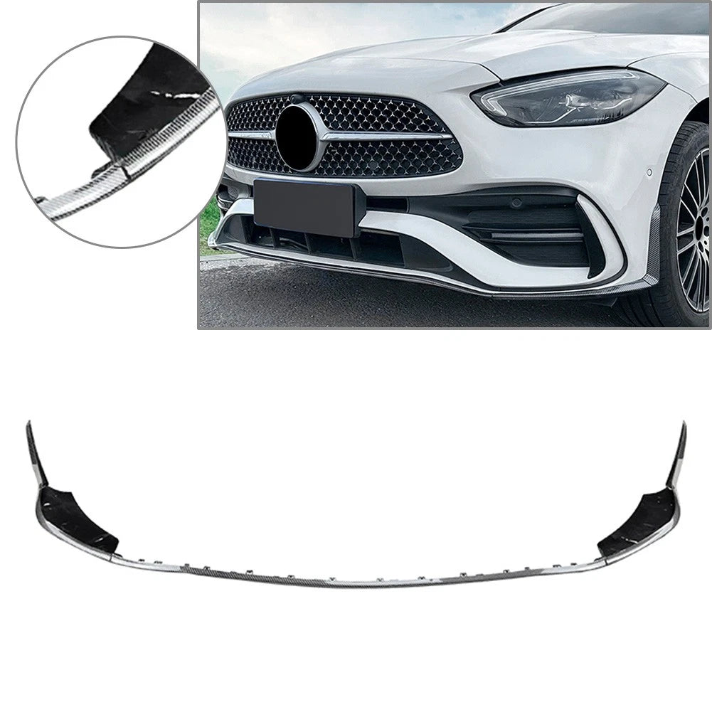 3pcs Front Bumper Lip Splitters Spoiler For Mercedes Benz C Class W206 22-24