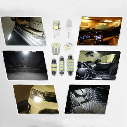 28Pcs LED Interior Lights Bulbs Set 6000K Car Trunk Dome Map License Plate Lamps