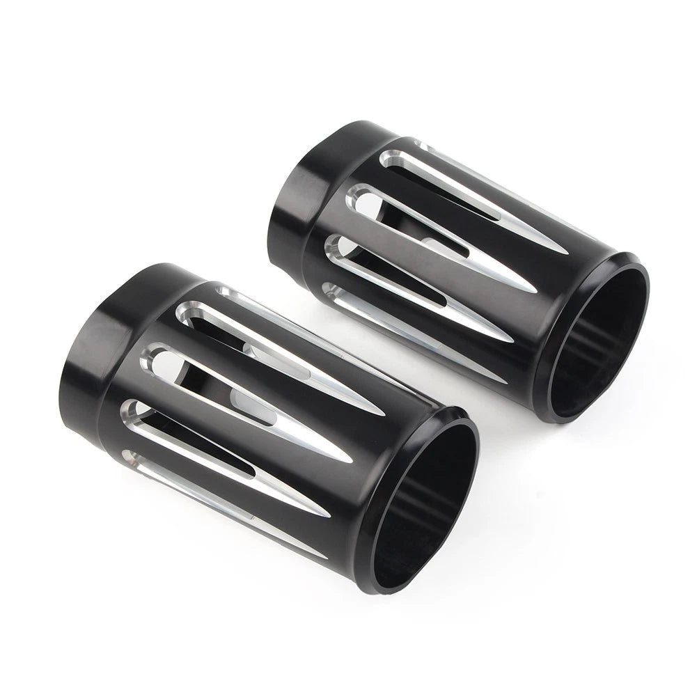Fork Boot Slider Covers For Harley Electra Street Road Glide King CVO 14-22 Pair