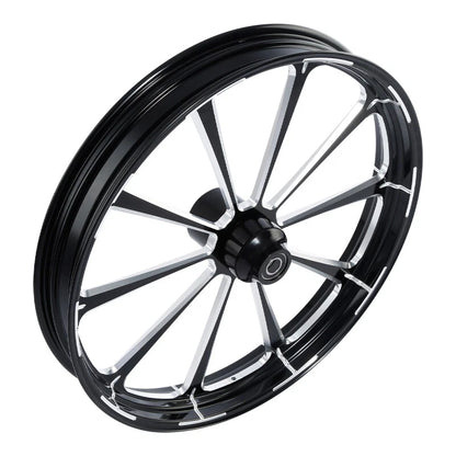 30" Front Wheel Rim Hub Single Disc Painted Fender For Harley Touring 08-Up ABS