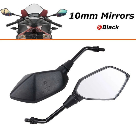For 2020 2019 2018 2017 2016 Honda Grom Black Motorcycle Rear View Side Mirrors