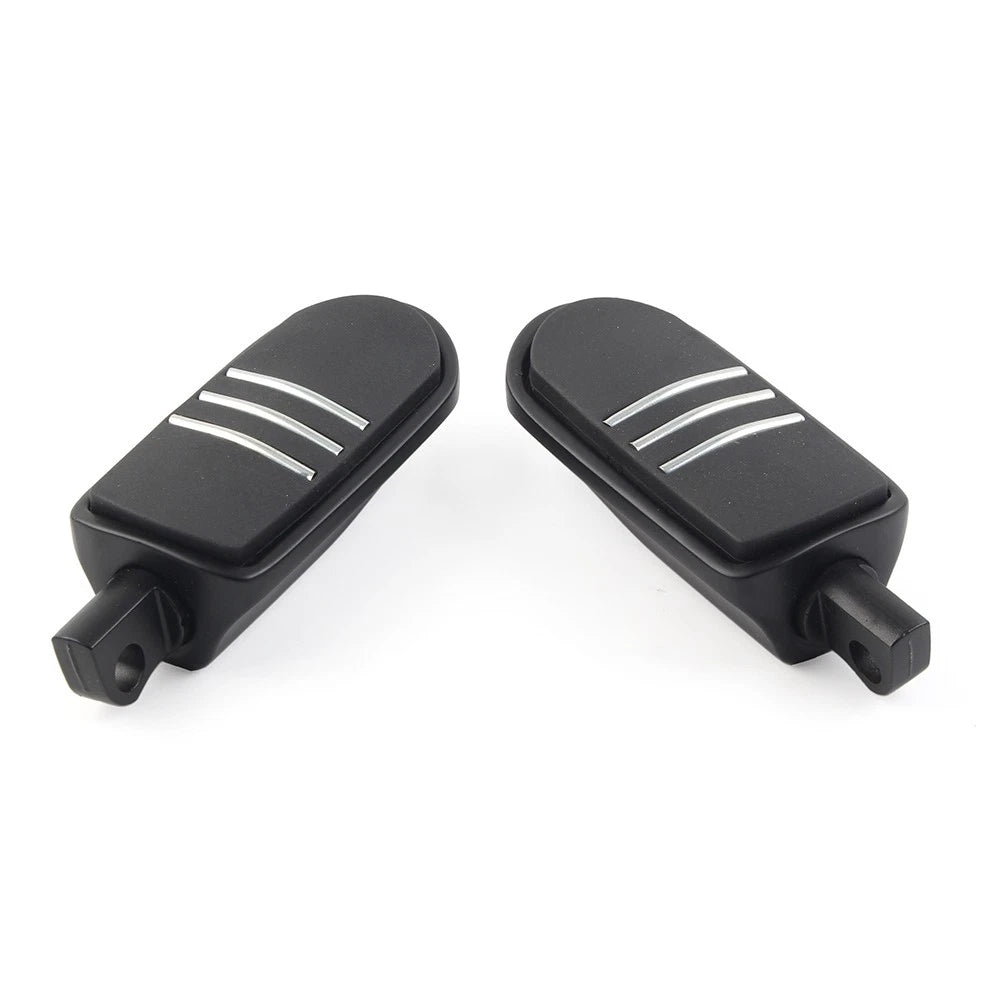 US 2pcs 32mm 1.25" Male Foot pegs Footrest Pedal For Harley Iron XL 883 Black