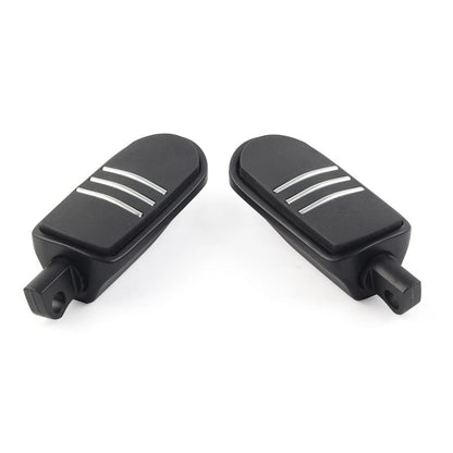 US 2pcs 32mm 1.25" Male Foot pegs Footrest Pedal For Harley Iron XL 883 Black