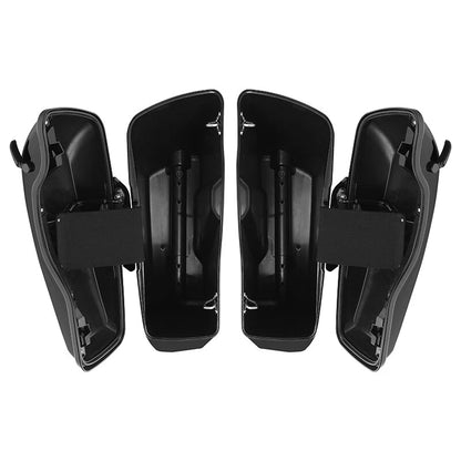 4" Stretched Hard Saddlebags &Conversion Brackets Fit For Harley Fatboy 1984-17