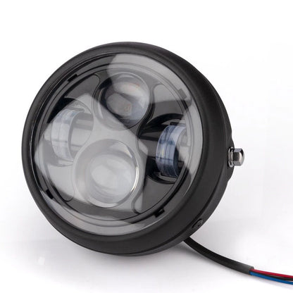 Motorcycle 6.5"LED Headlight Headlamp Hi/Lo for Harley Bobber Chopper Cafe Racer