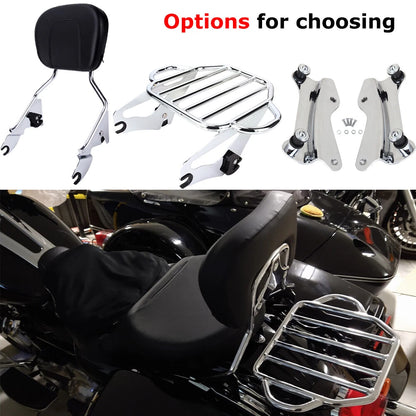 Sissy Bar Backrest / 4 Point Docking / Luggage Rack For Harley Touring 2014-2022