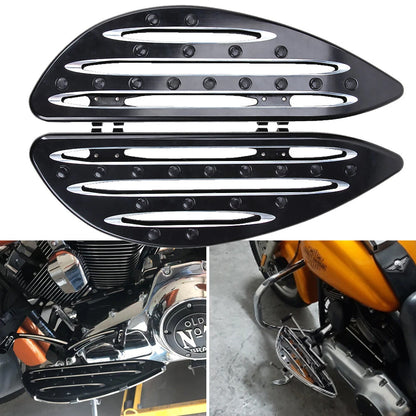 CNC Driver Passenger Stretched Floorboard For Harley Touring CVO Softail FL Dyna