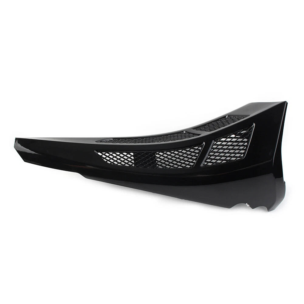 Tall Chin Spoiler Scoop Stretched For Harley Street Road Glide 2014+ Gloss Black
