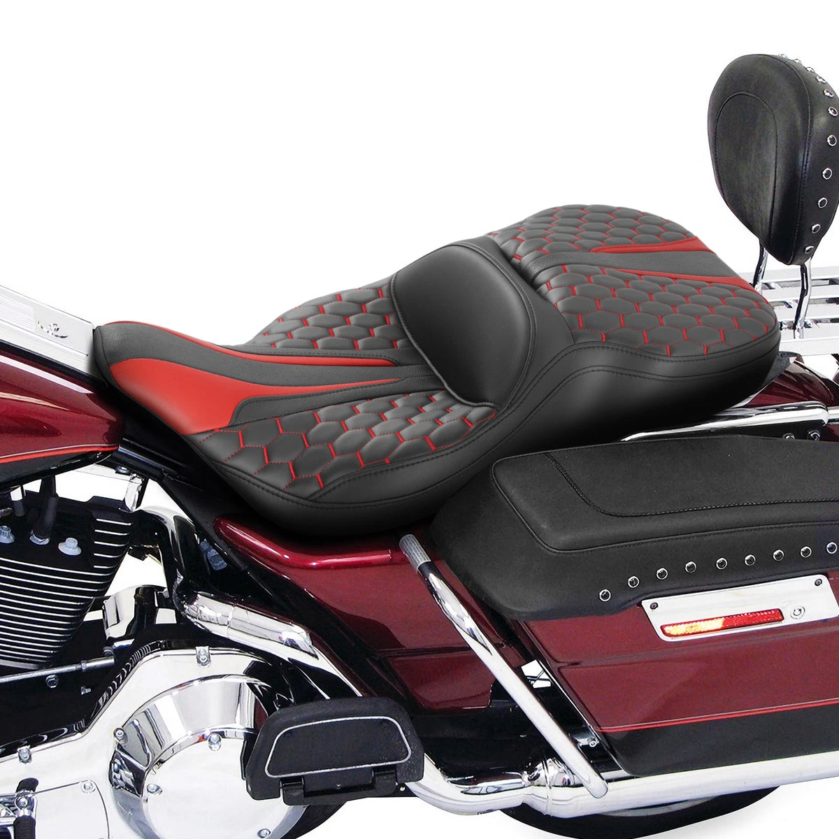 Driver Rider Passenger Seat Pillion For Harley Electra Streetv Road Glide 97-07