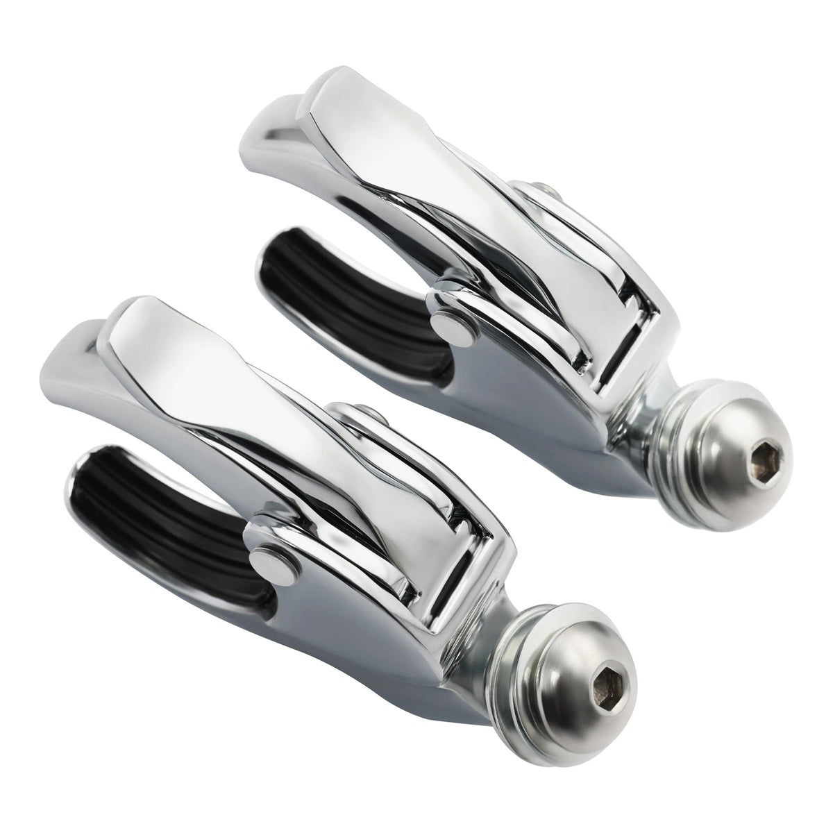 49mm Detachable Windshield Clamps Fit For Harley V-Rod Super Glide Fat Bob 18-Up