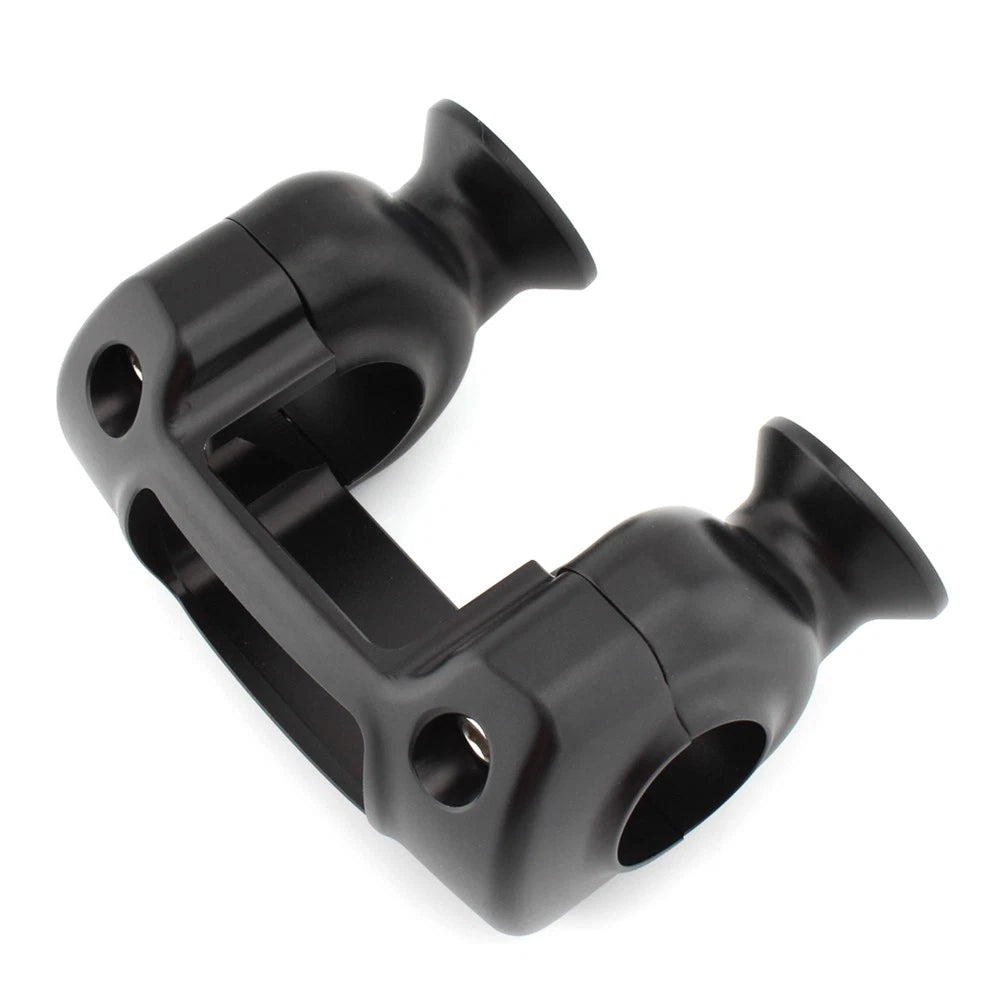 1 1/4" Handlebar 32mm Riser Top Clamp Kit For Harley Softail Street Bob Black