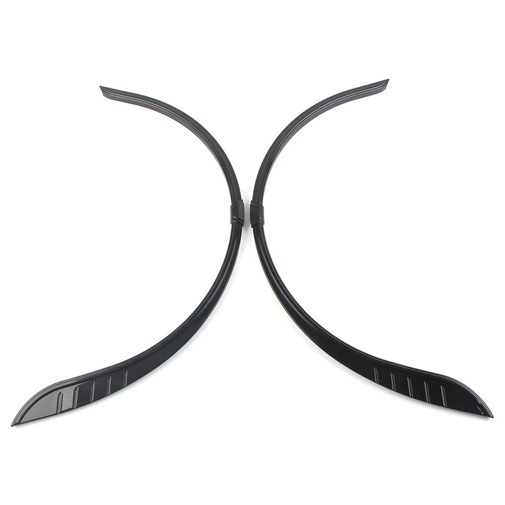 For Harley Tri-Glide Ultra FLHTCUTG Rear Fender Flares Skirts Trim Accent Black