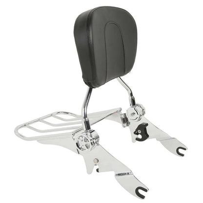 Sissy Bar Backrest Rack & Docking Kit Fit For Harley Touring Street Glide 14-24