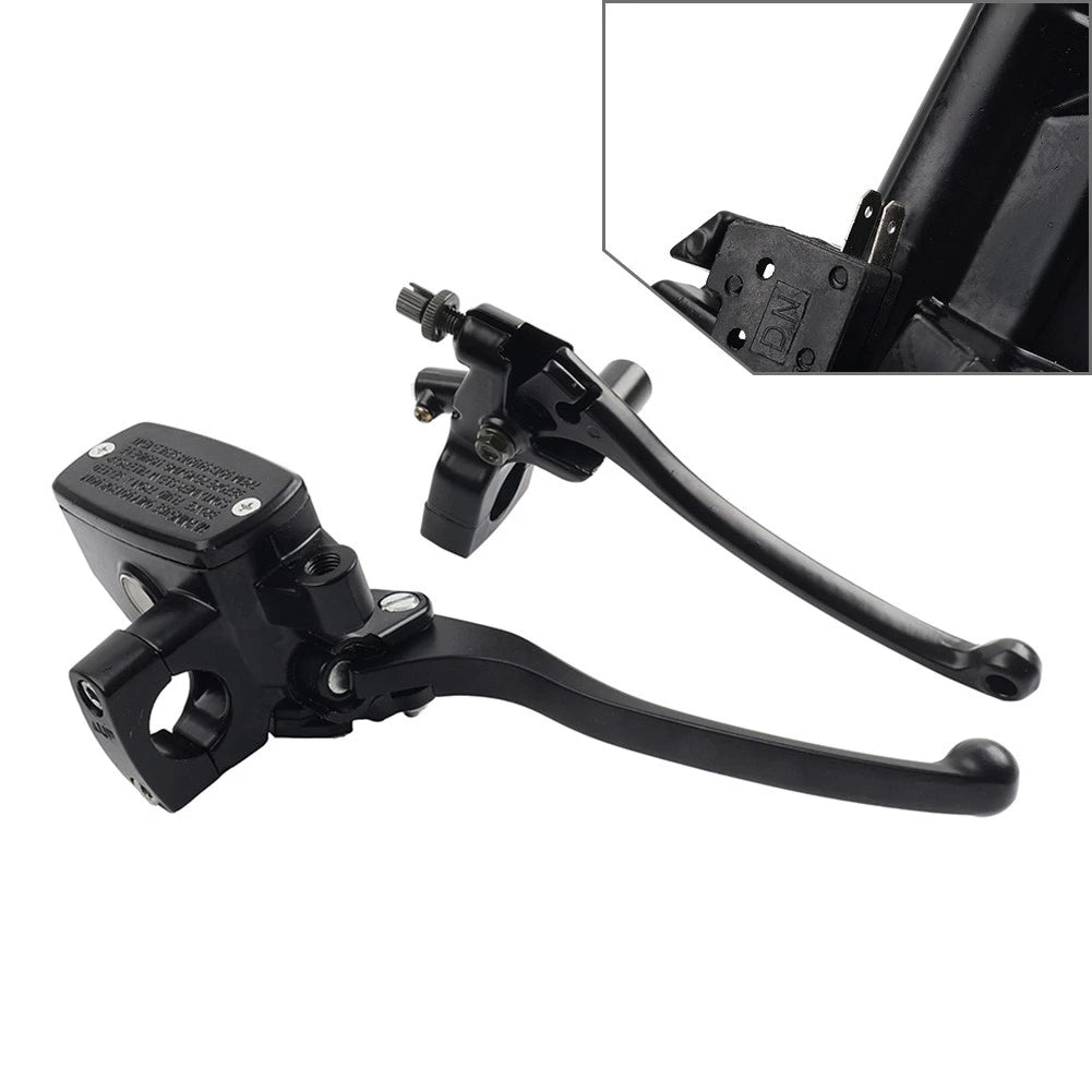 1'' 25mm Left Clutch Lever Right Hydraulic Brake Master Cylinder Lever Black