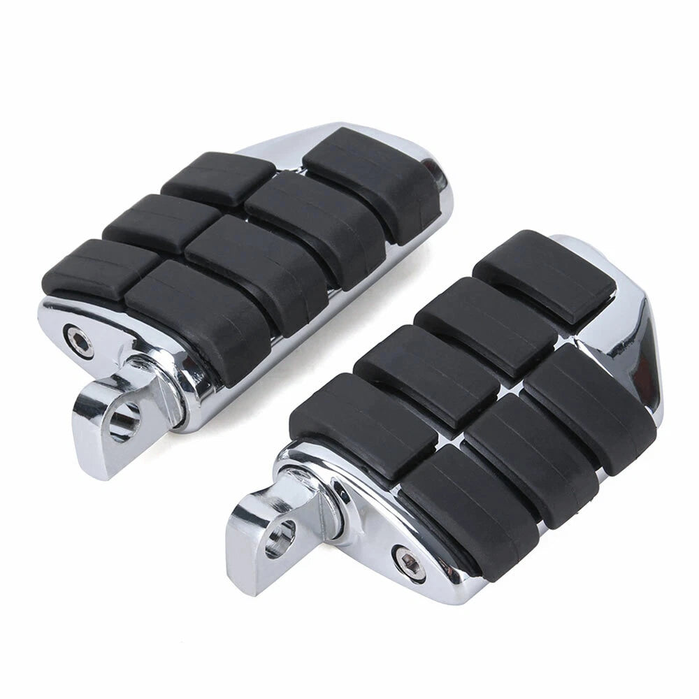 Pair Male Mount Foot Pegs Footrests For Harley Touring Softail Dyna Sportster XL