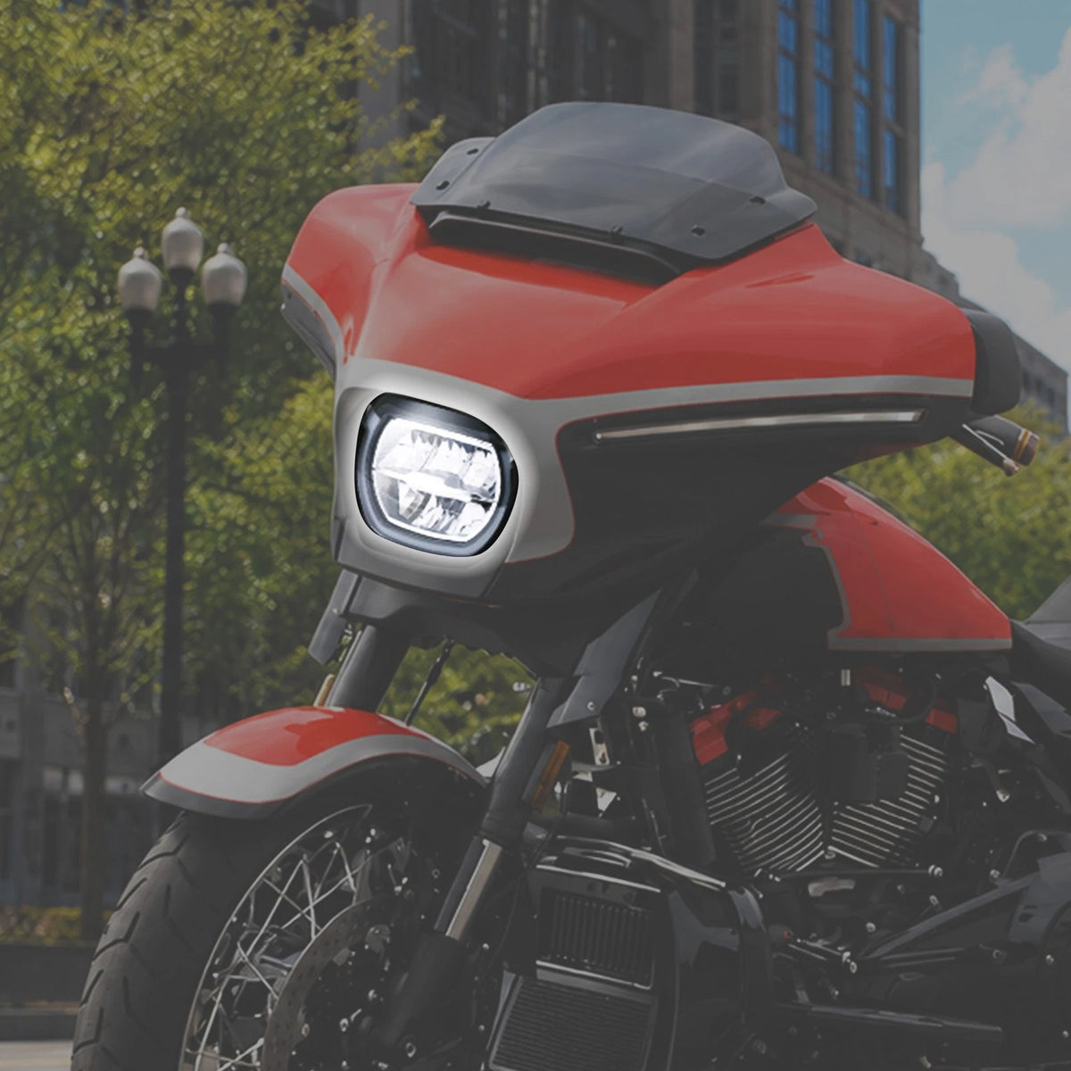 Front LED Headlight Headlamp For Harley CVO Street Glide FLHXSE 23-26 FLHX 24-26