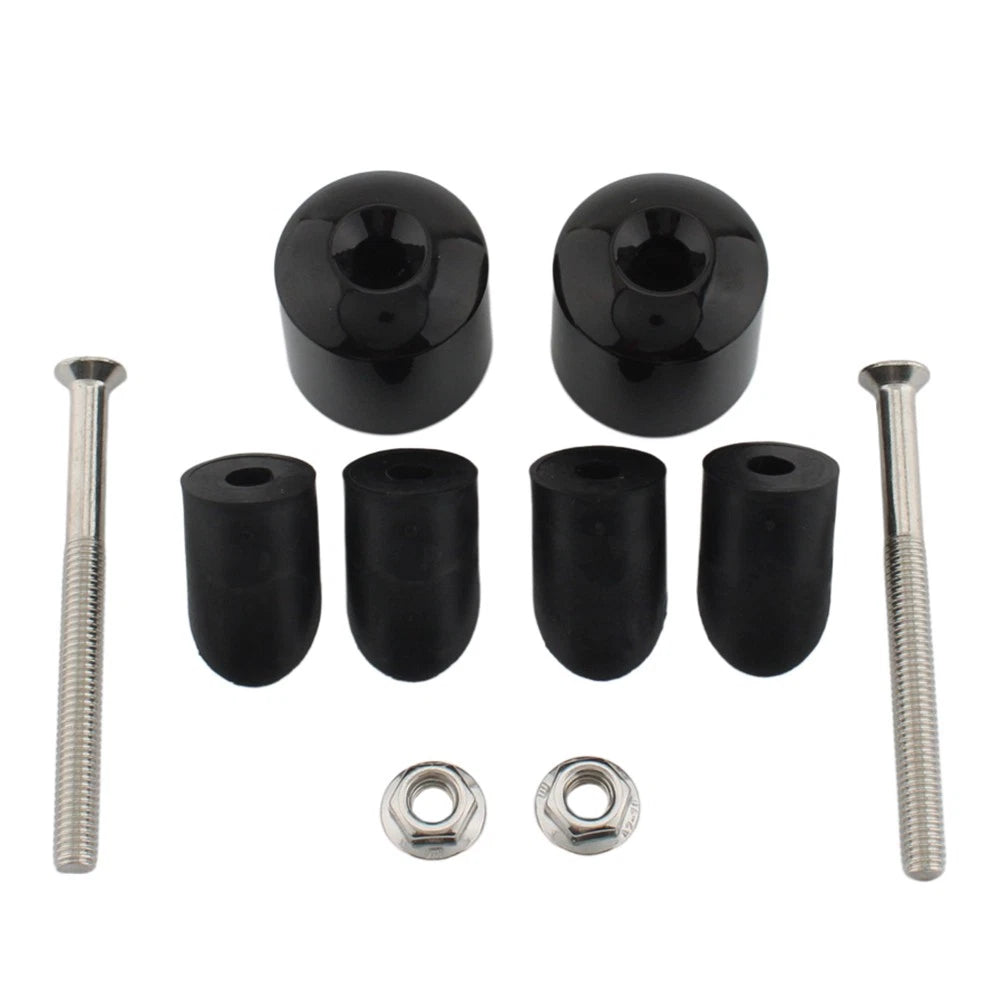 Motor Bar Ends Hand Grip Handlebar End Cap Black For Yamaha VMAX 400 450 500 750
