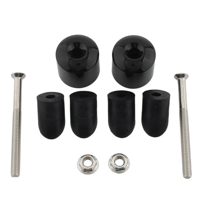 Motor Bar Ends Hand Grip Handlebar End Cap Black For Yamaha VMAX 400 450 500 750