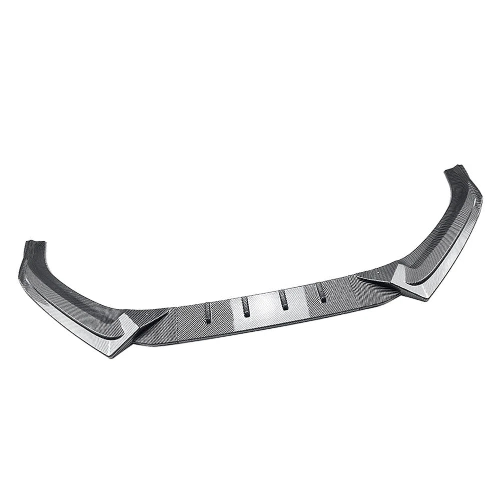Carbon Look Front Bumper Splitter Spoiler Lip For Audi A4 B9 S4 Sedan 2017-2019