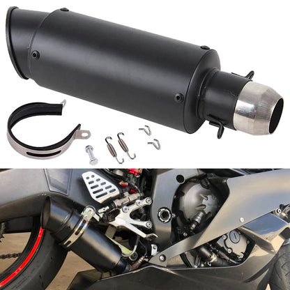 Motorcycle Exhaust Muffler Pipe Slip-On Universal For YZF R6 R1 GSXR 750 CBR600