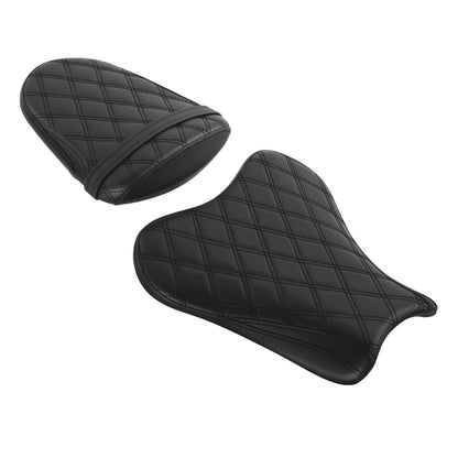 Black Rider Driver & Passenger Seats Fit For Suzuki GSXR1000 2005-2006 05 06 US