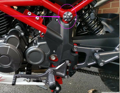 For Benelli TNT125 TNT135 2016-2025 CNC Frame Hole Cap Decorative Protect Cover
