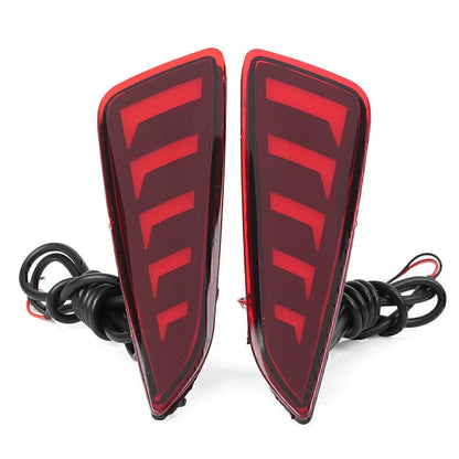 Car LED Rear Bumper Lamps Fog Brake Tail Lights For Toyota CHR 2016-2022 Pair
