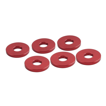 6X Engine Saddlebag Crash Bar Decorative Spacer Ring For Harley Softail Red